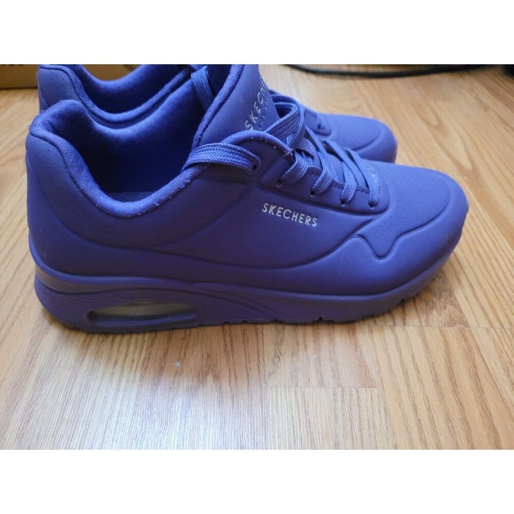 Skechers Women's Million Elevated Air Sneakers Purple Wide Size 8.5 EXCELLENT